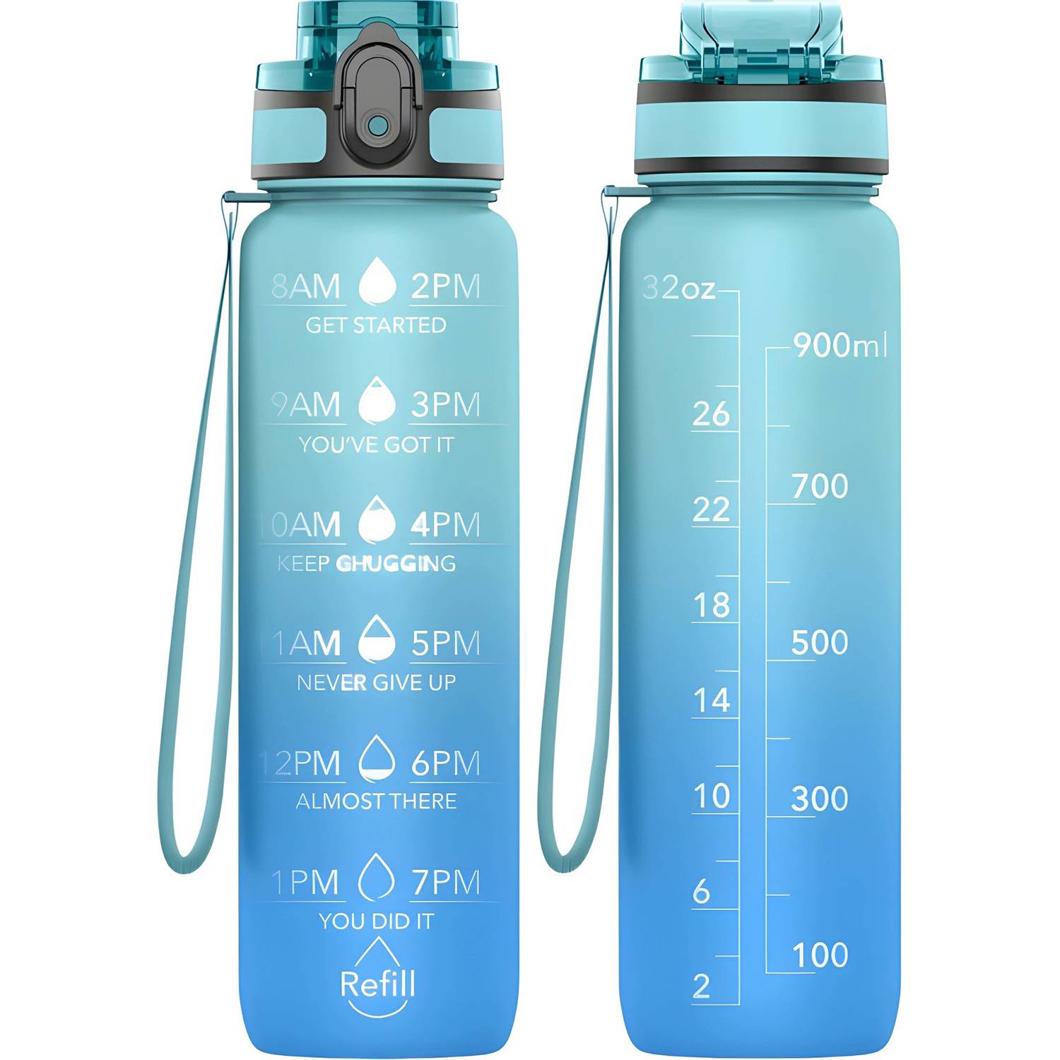 32oz BPA-Free Leakproof Water Bottle w/Gradient Color Design 4