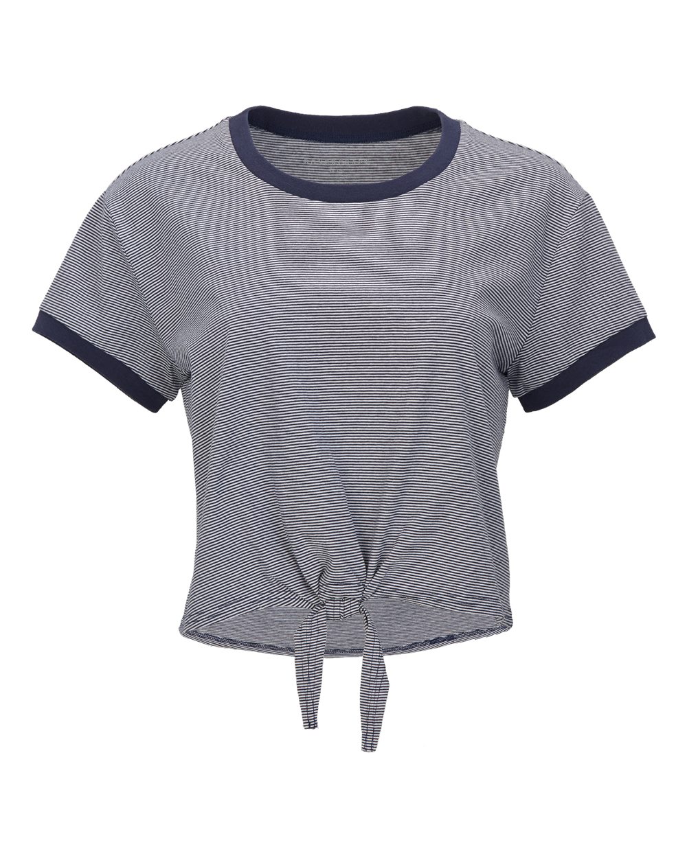 Women's Striped Tie Front T-Shirt - BW2107 4