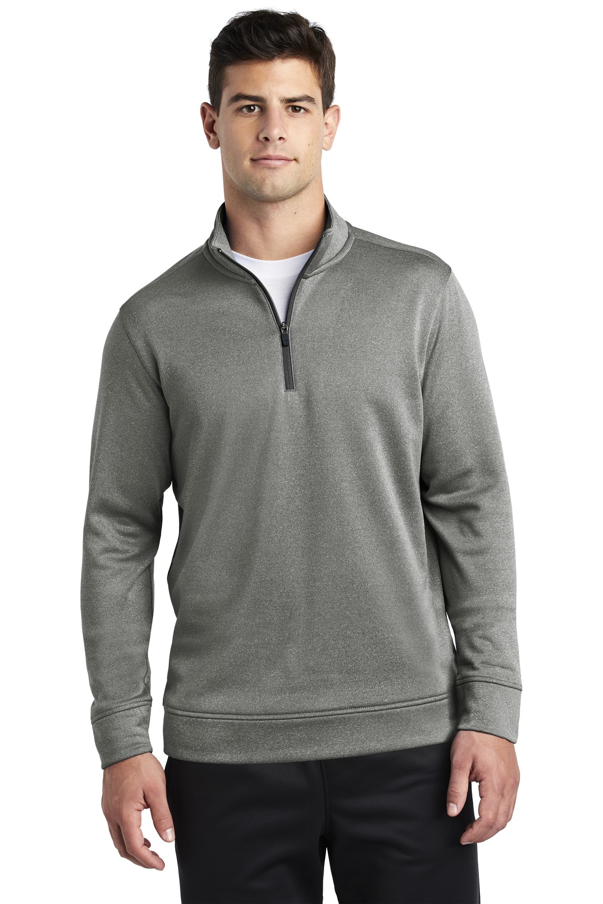 PosiCharge Sport-Wick Heather Fleece 1/4-Zip Pullover