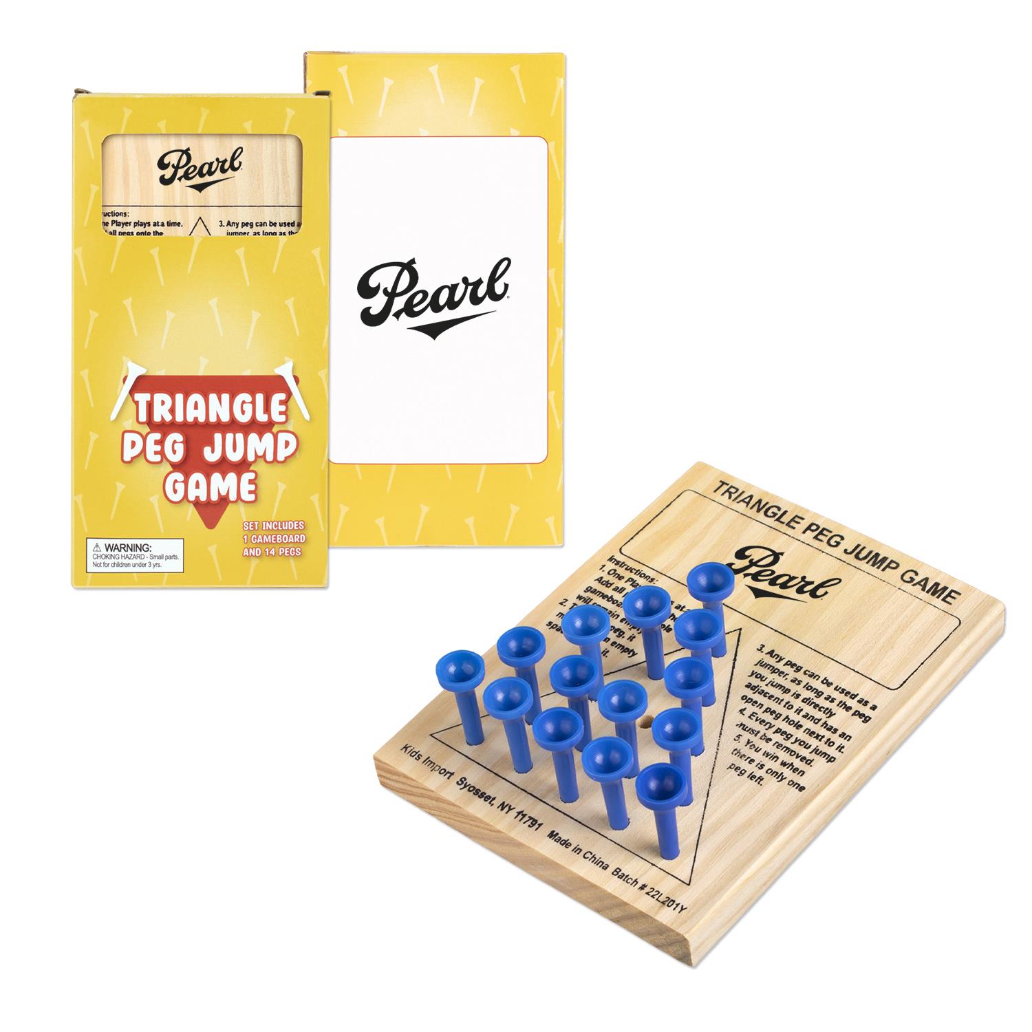 Wooden Triangle Jump Peg Game 2