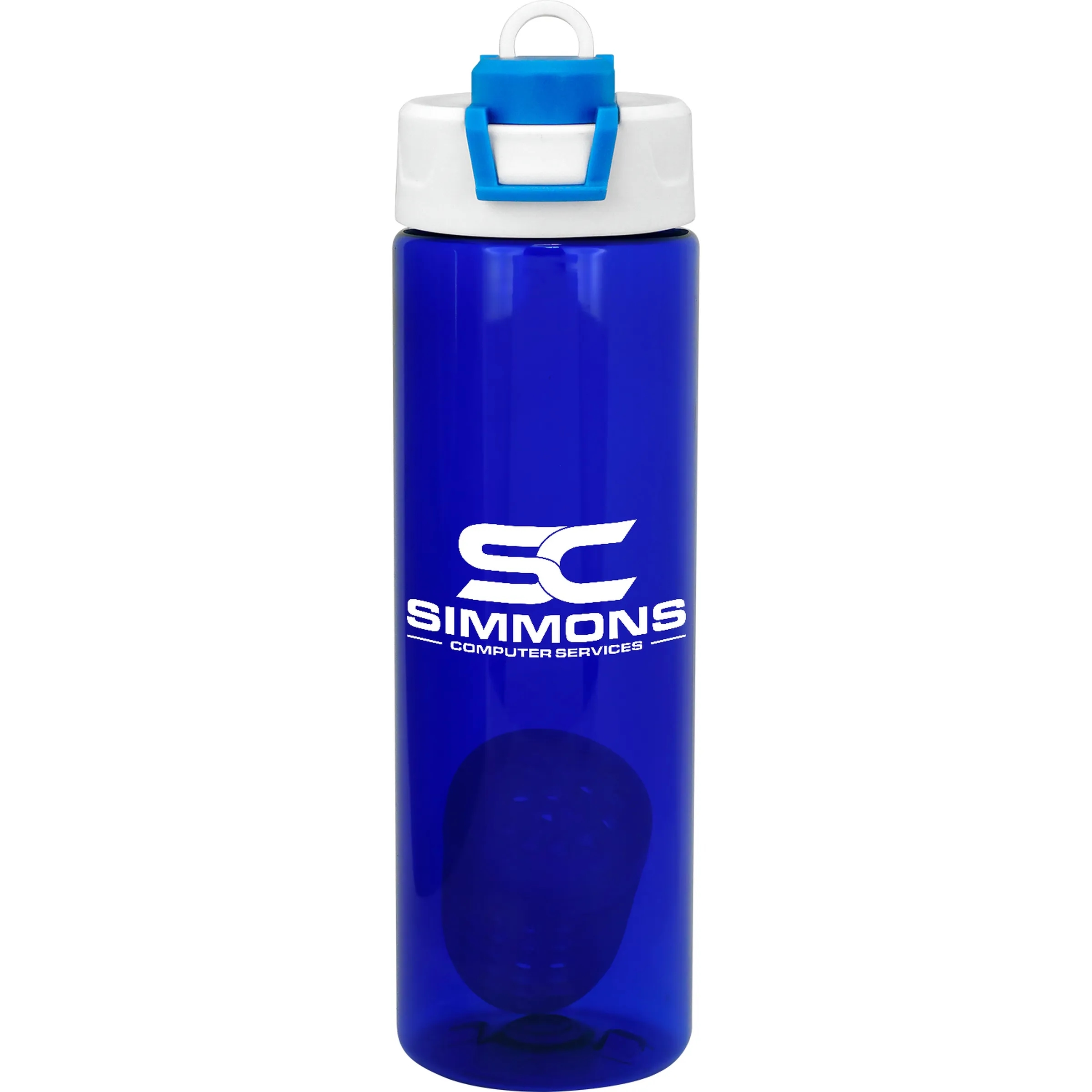 Two Tone Pop Up 24 oz. Colorful Bottle with Floating Infuser 12