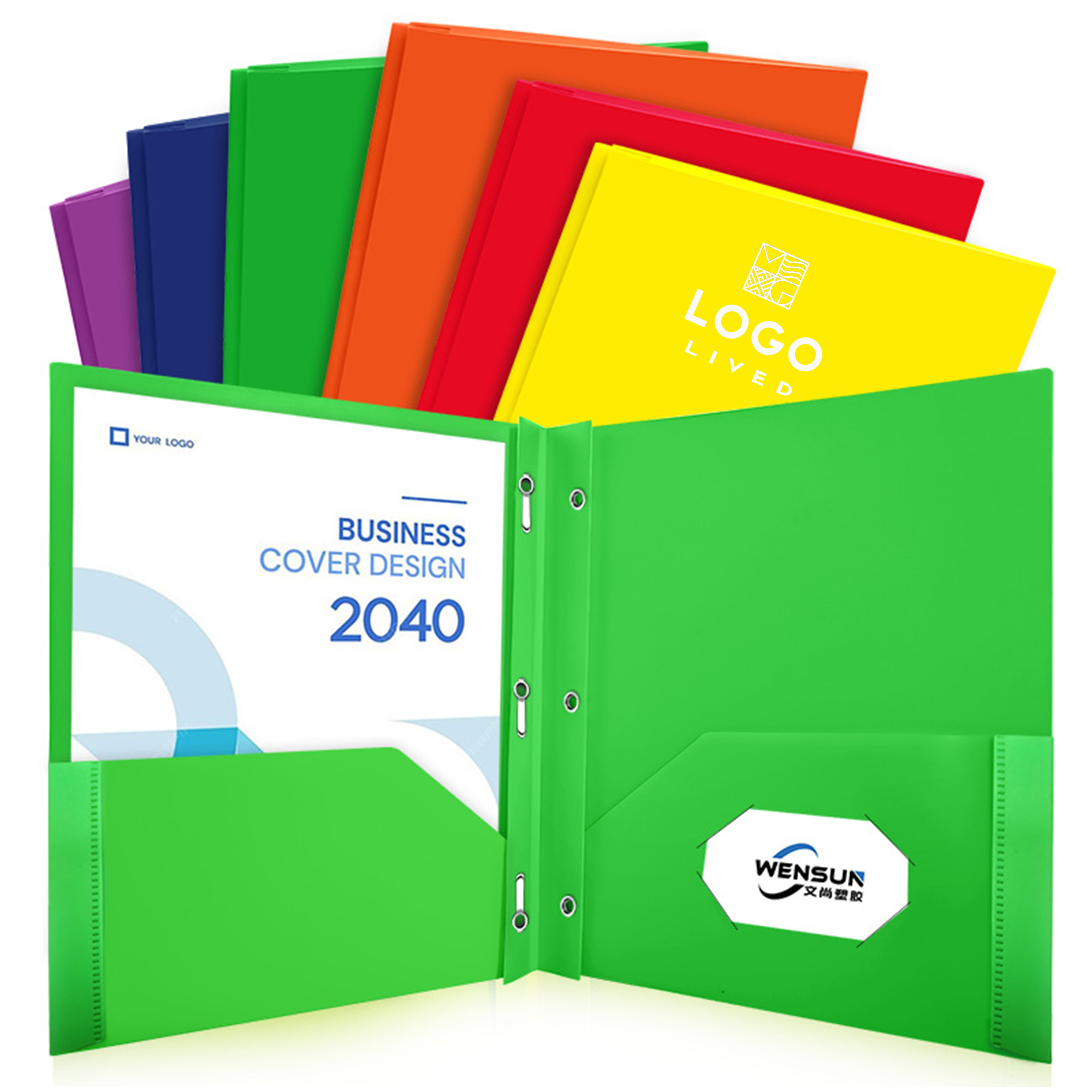 Heavy Duty Plastic Letter Size School Folders 5
