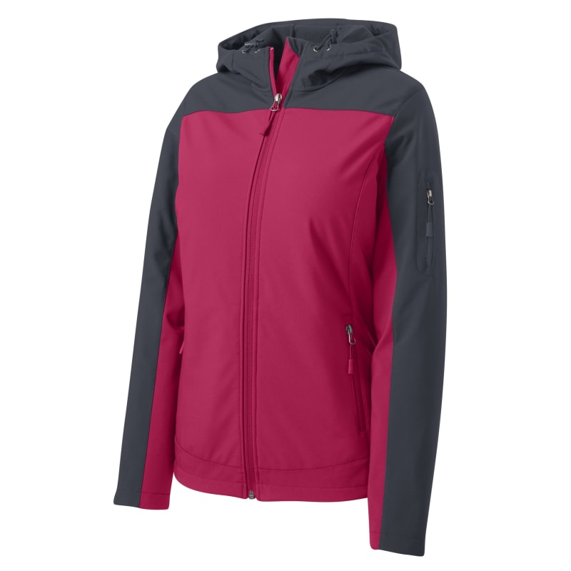 Port Authority Women's Hooded Core Soft Shell Jacket. 4