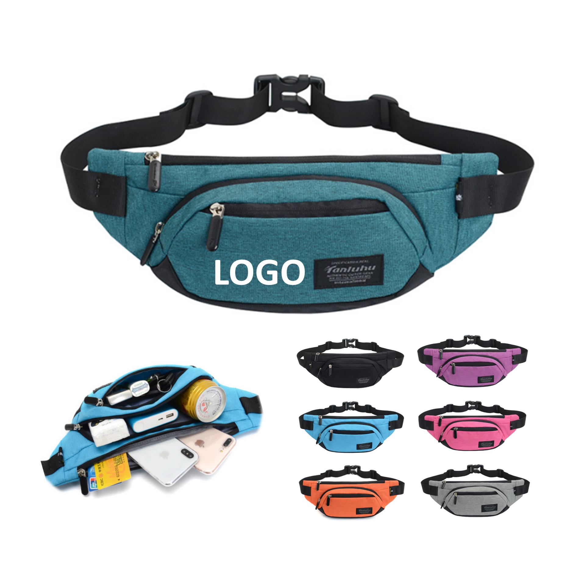 Men's Running Belt Leisure Shoulder Waist Bag 2