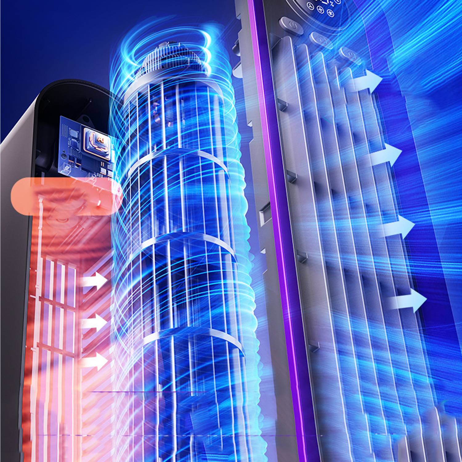 Timer Indoors Silent tower fan 3