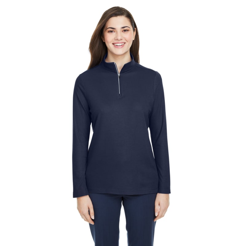 CORE365 Ladies' Fusion ChromaSoft™ Pique Quarter-Zip 28