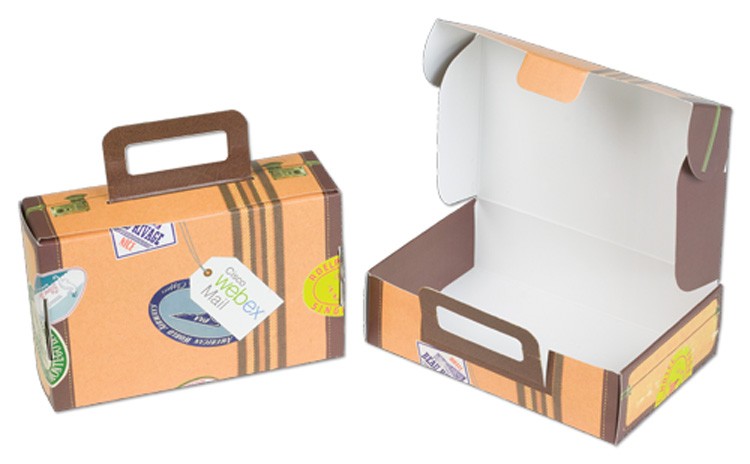 5" x 3 3/8" x 1 1/2" - Mini Suitcase Box 1