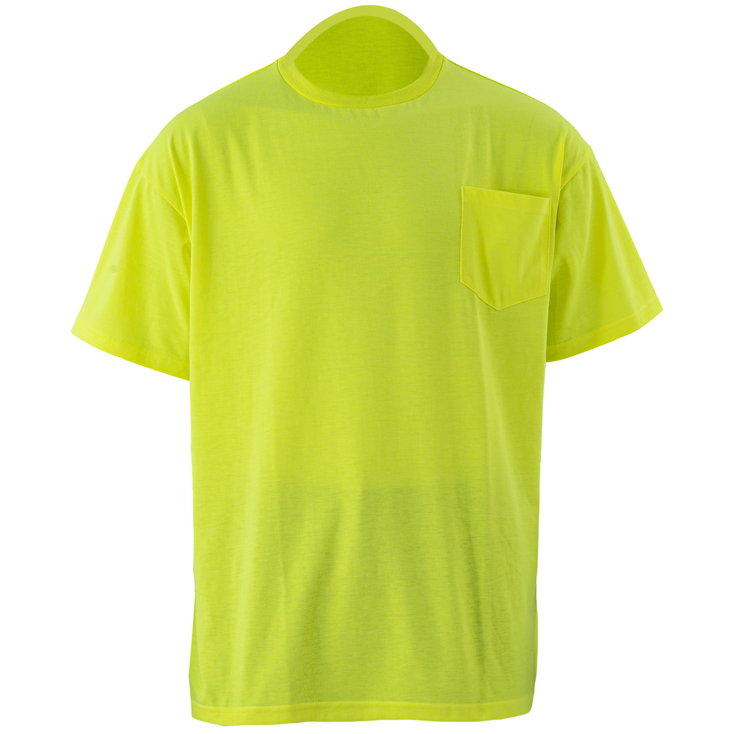 Non-ANSI Hi Viz Poly-Cotton Knitted Safety T-Shirt W/ Pocket 6