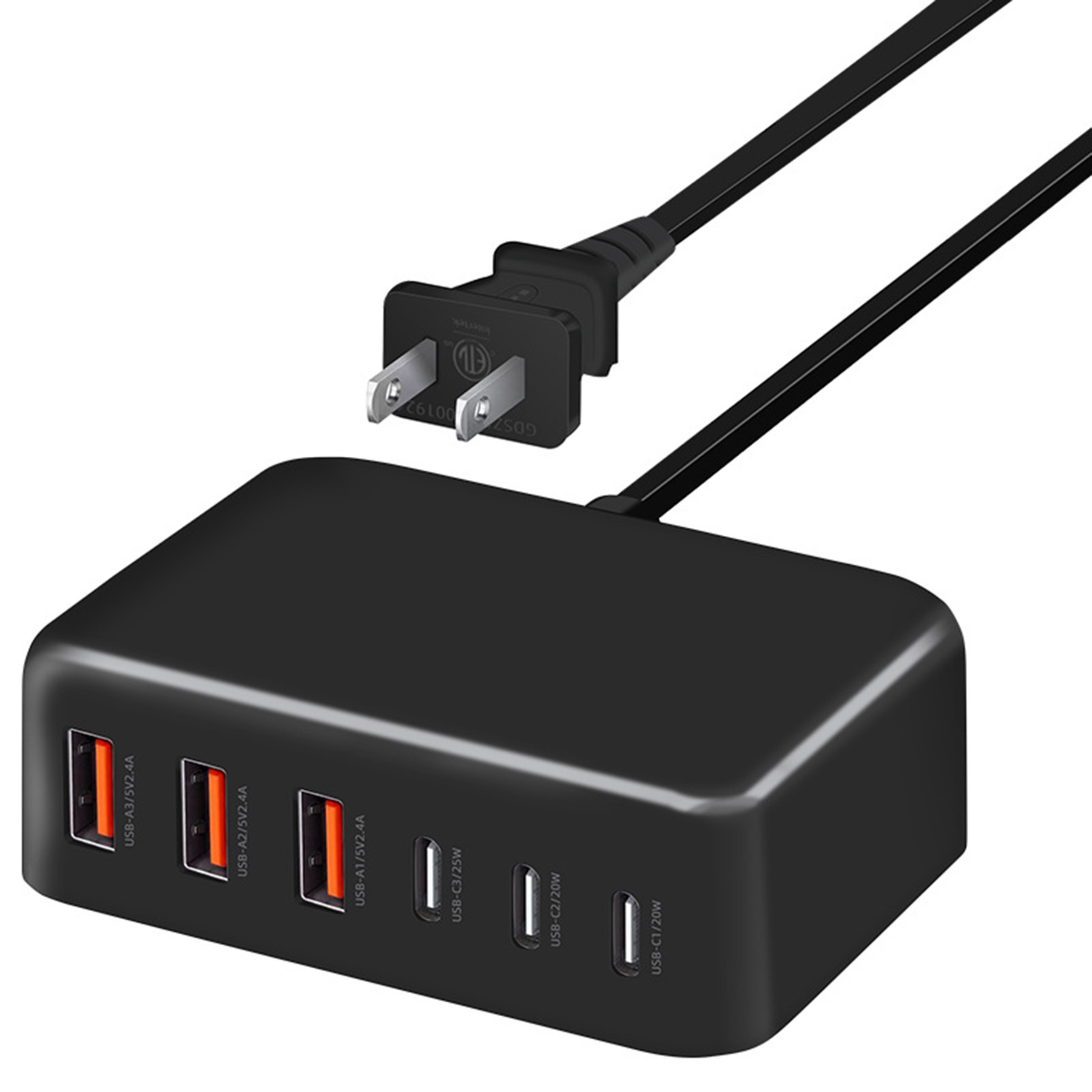 12W Max 6-Port Charging Station 3