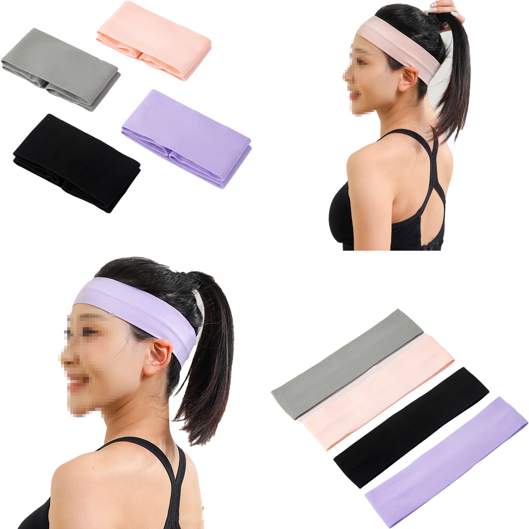 Summer Sweat Absorbent Scarf Hair Bands 2