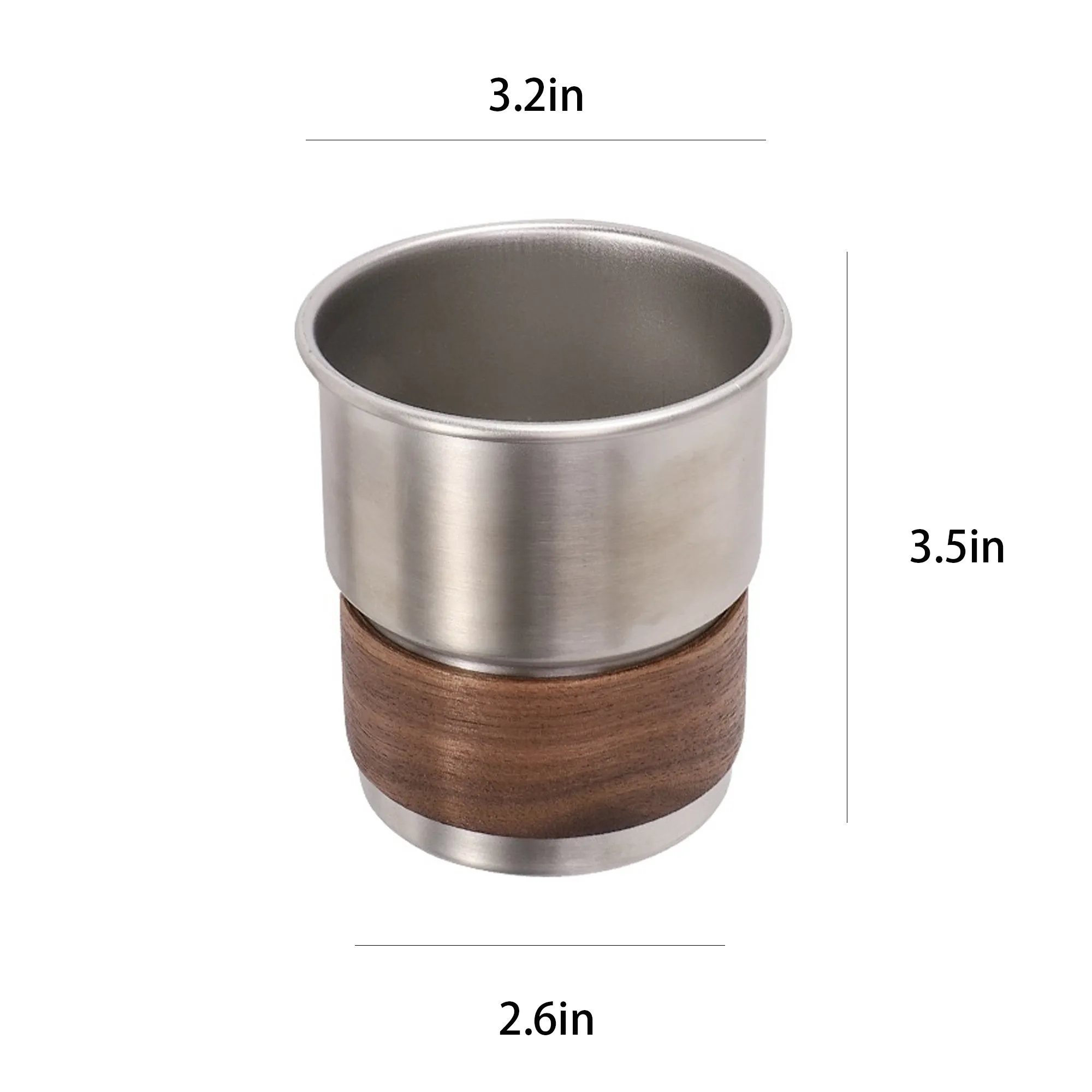 10Oz Stainless Steel Cup With Wooden Sleeve 4