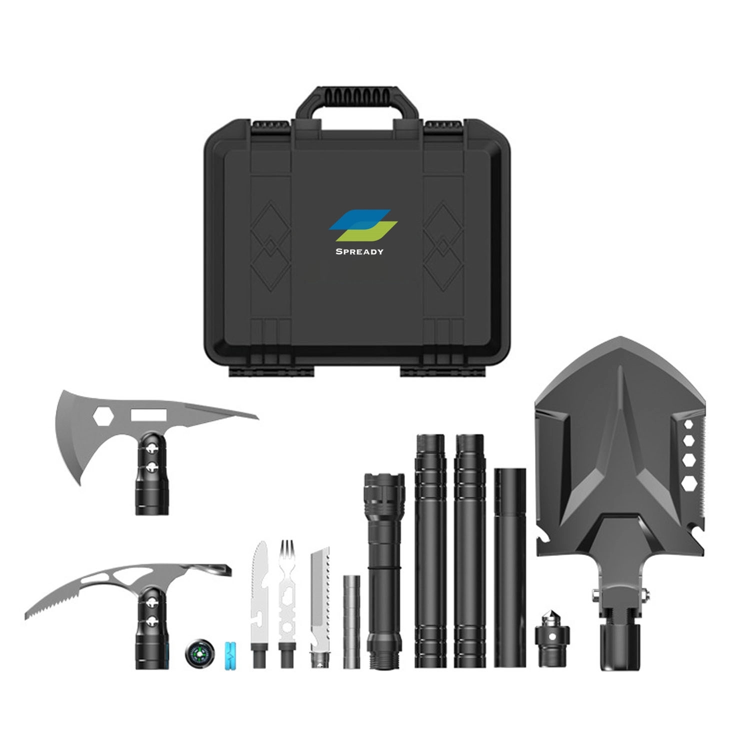 15-In-1 Camping Shovel Axe Set 1