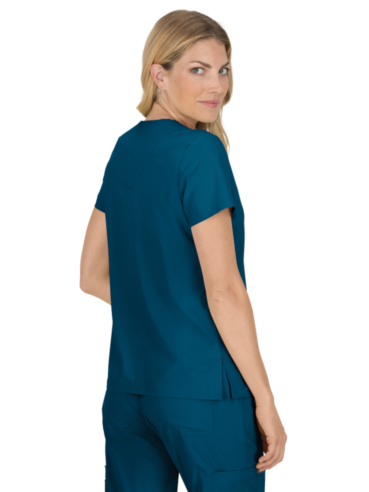 koi - Basics - Women's Four-Pocket Stretch V-Neck Becca Top 76