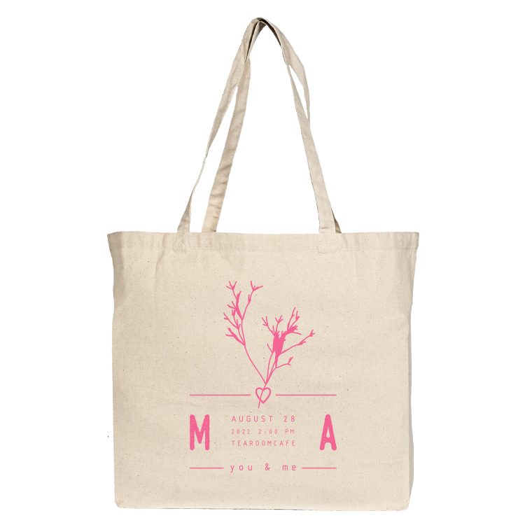 Jumbo Down To Business Cotton Tote, custom tote bag with logo imprint 4