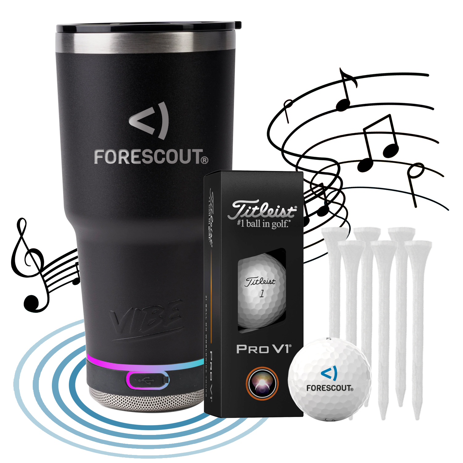 Vibe Speaker Tumbler Golf Kit