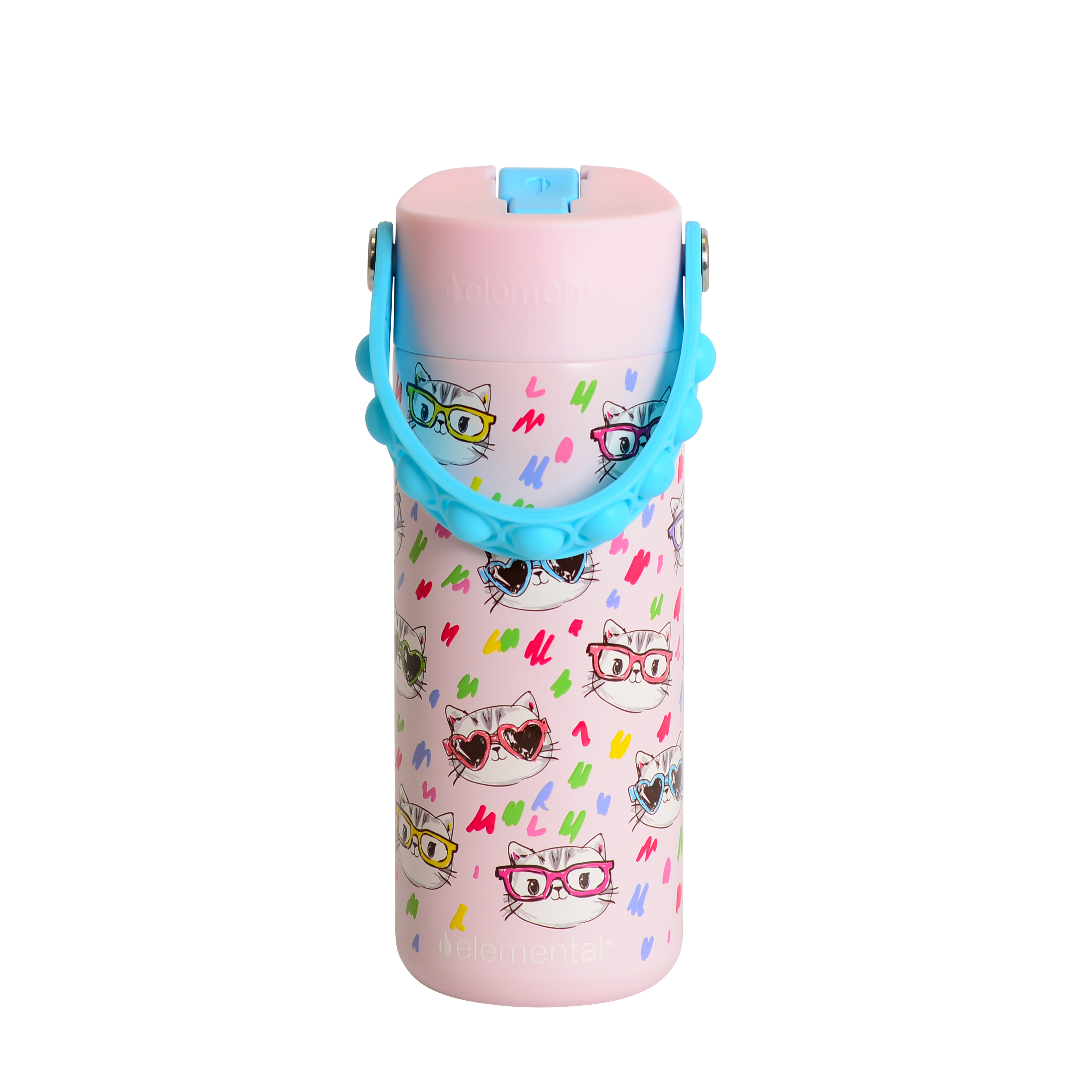 Elemental® Core Series 18oz Pop Fidget Stainless Steel Water Bottle - Vacuum Insulated - BPA-Free 10