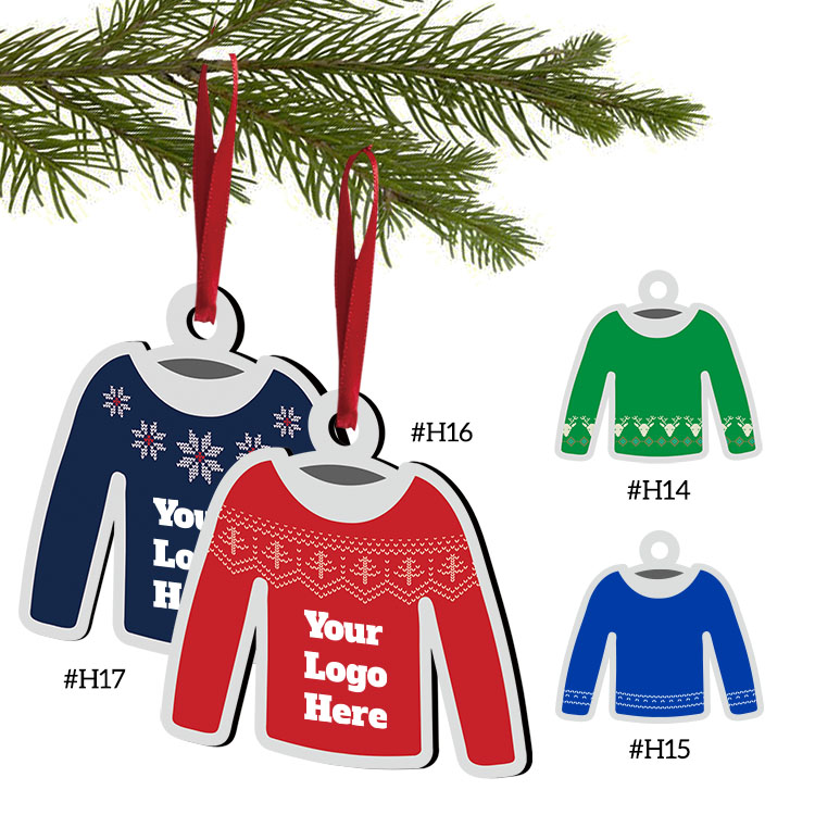 3" Full Color Christmas Ornament - Ugly Sweater 5