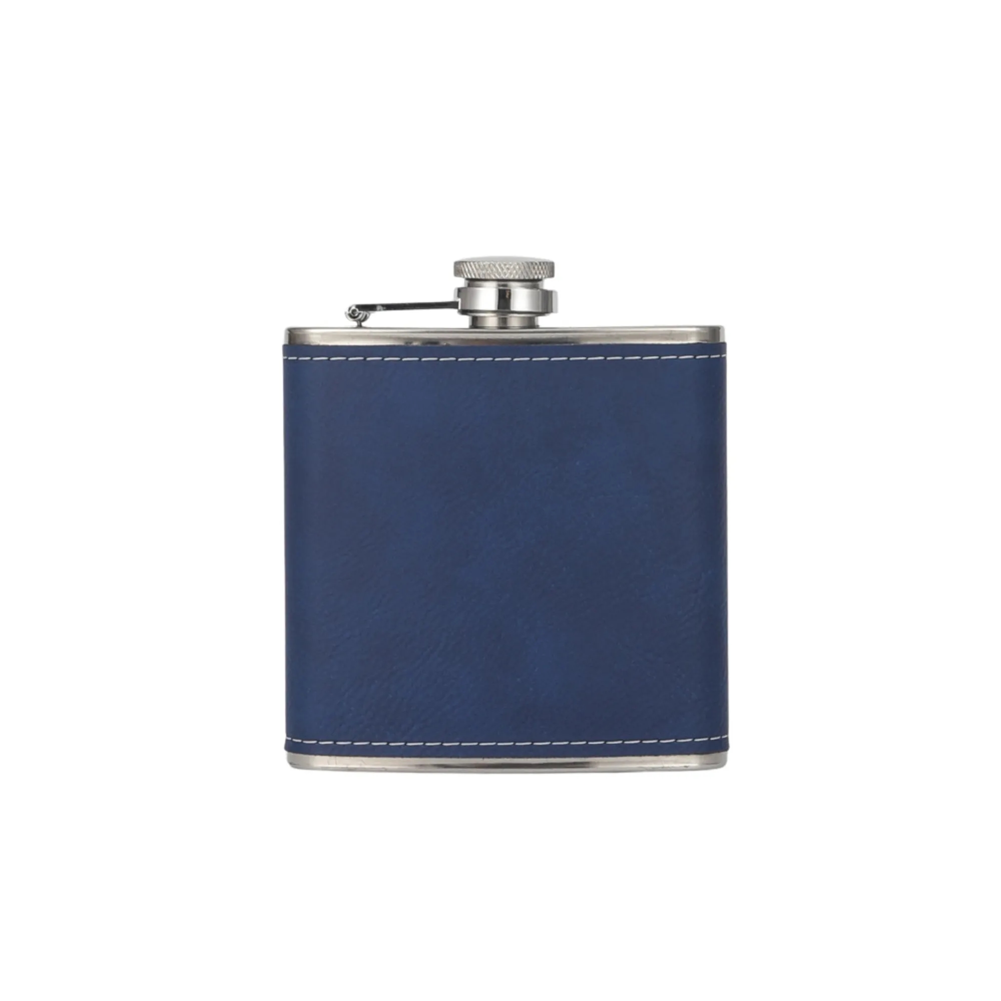 Engraved Leather Hip Flask 6oz 3