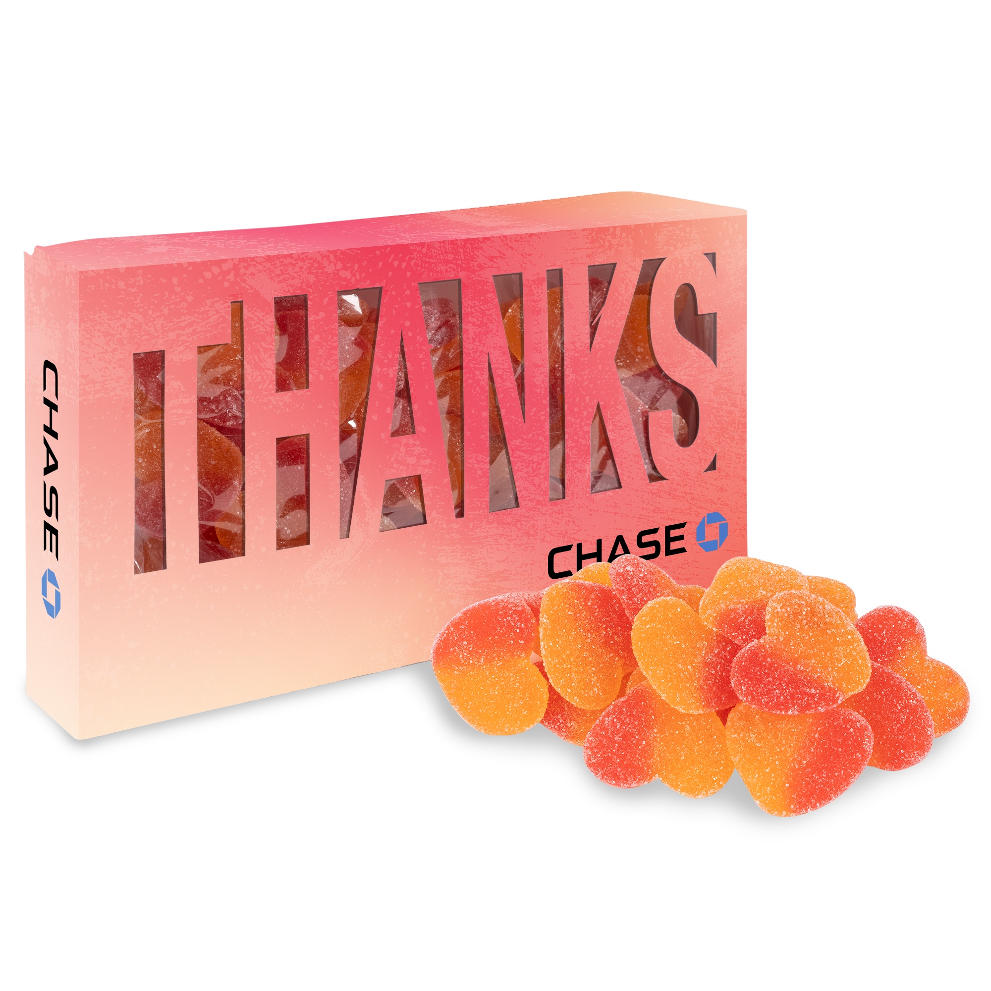 Thanks Die Cut Box with Sour Peachy Hearts 2