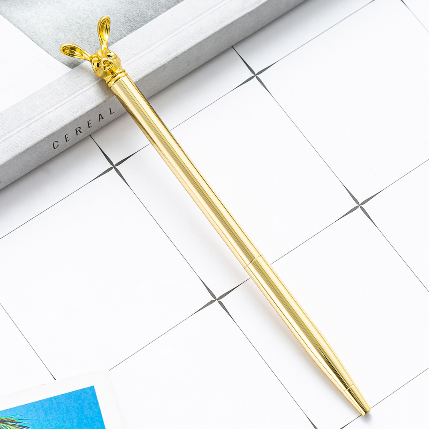 Rabbit Shape Twist-Action Metal Ballpoint Pen 8