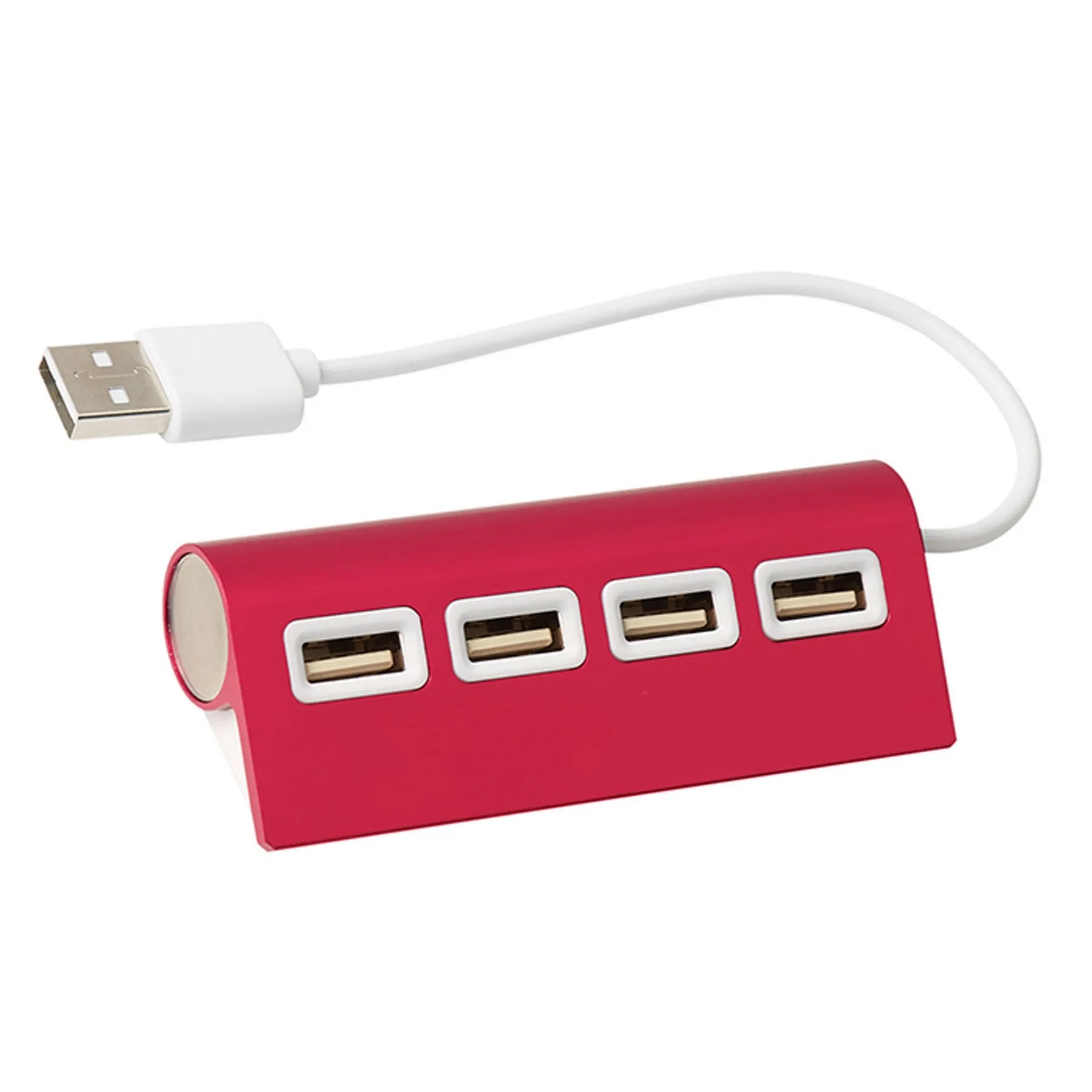 Promotional 4 Port Aluminum Wave USB Hubs 3