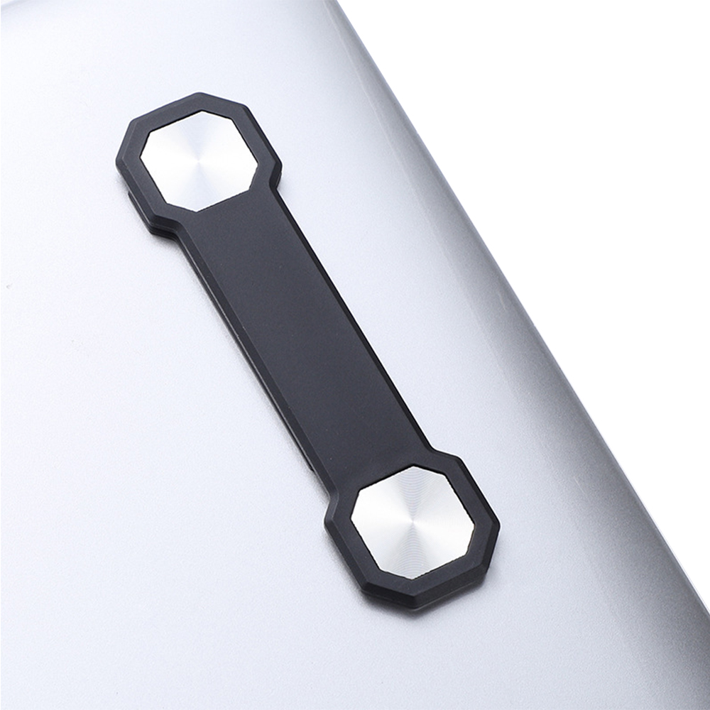 Dumbbell-shaped portable plastic magnetic adhesive computer phone stand 2