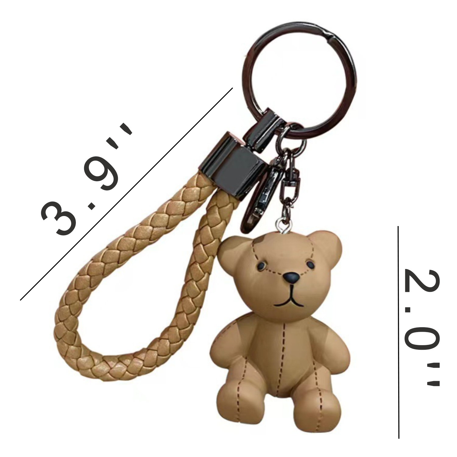 Resin Teddy Bear Keychain 5