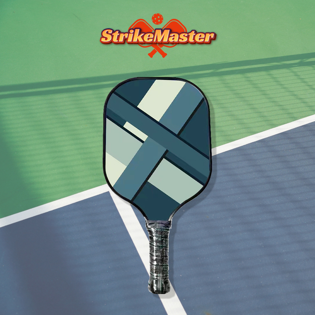 StrikeMaster Single Fiberglass Pickleball Paddle with PU Leather Bag 2