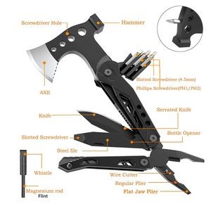 Stainless Steel Hammer Axe Tool Kit With Pliers 17