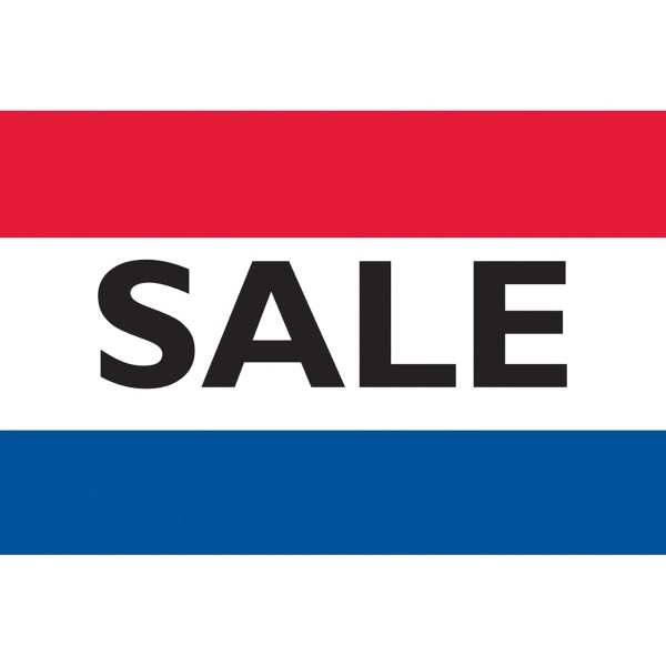 12" x 16" 3 Stripe Message Car Flag - ePoly Dozens 2