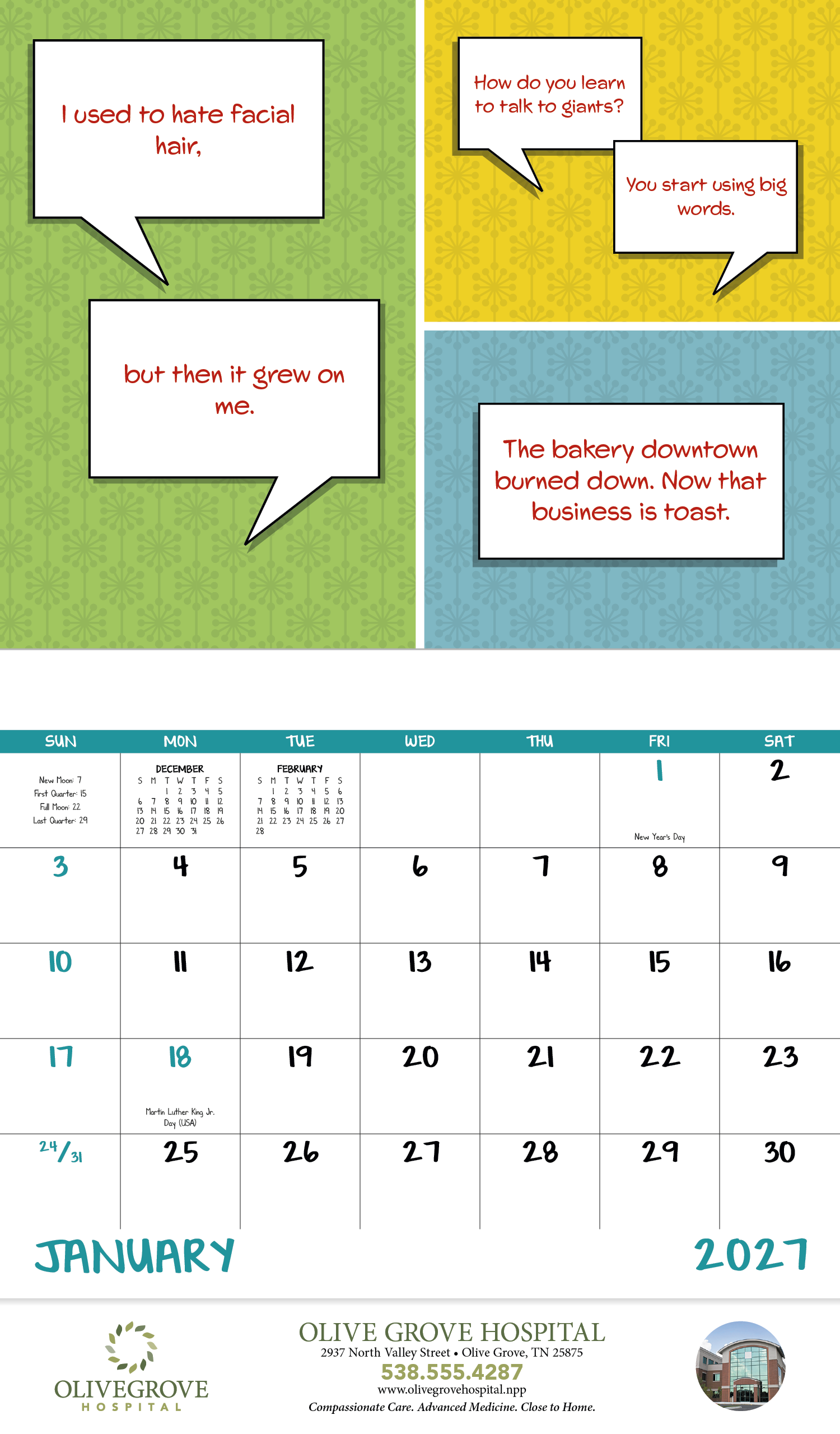 Good Value™ Dad Jokes - Stapled Calendar 28