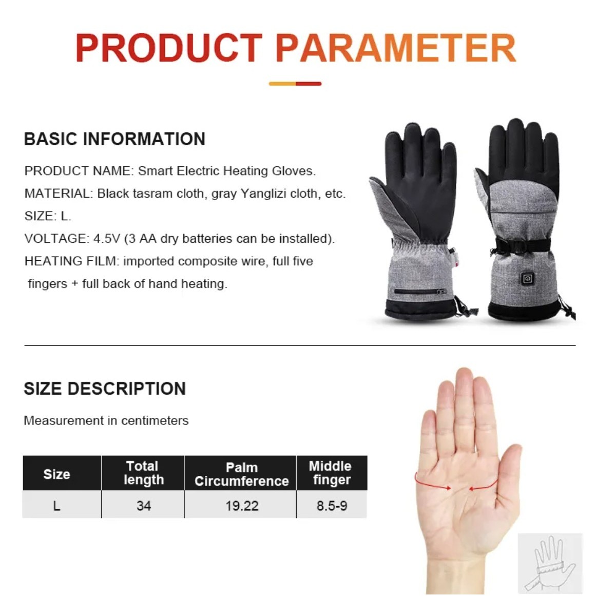 Waterproof Heated Electric Winter Gloves 3