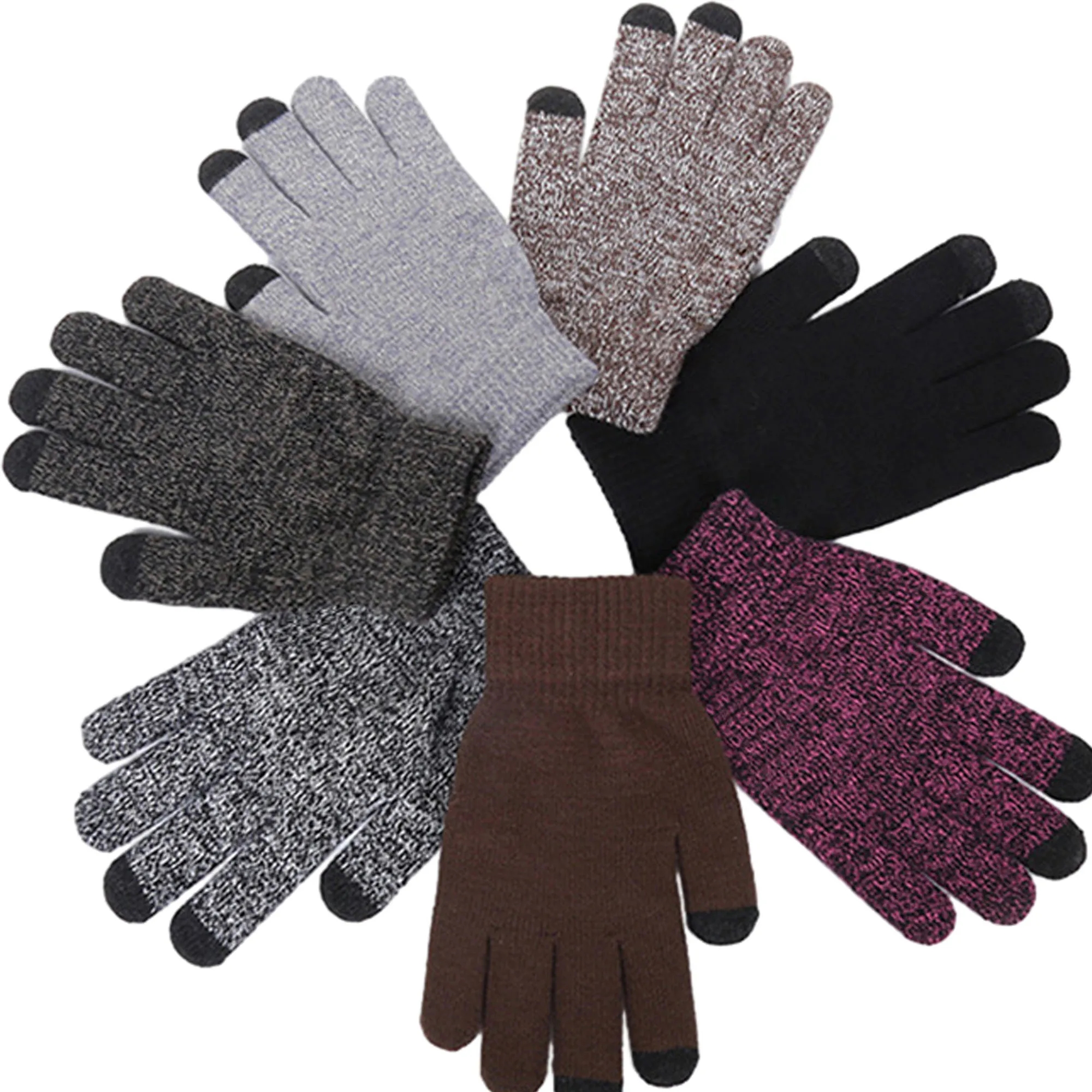 Touch Screen Knitted Warm Gloves MOQ 100 2