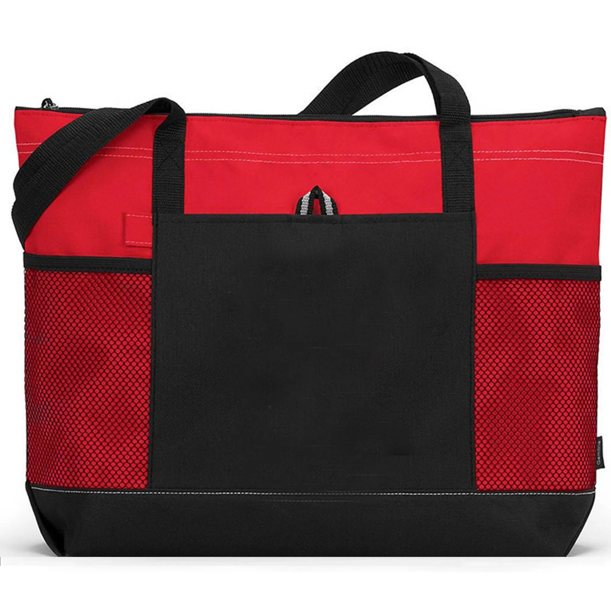 Casual Large Tote Bag w/Zipper & Pocket, custom tote bag with logo imprint 6
