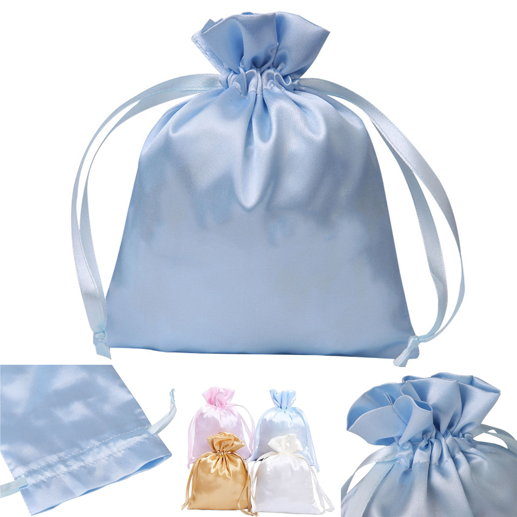 Drawstring Satin Present Bag 1