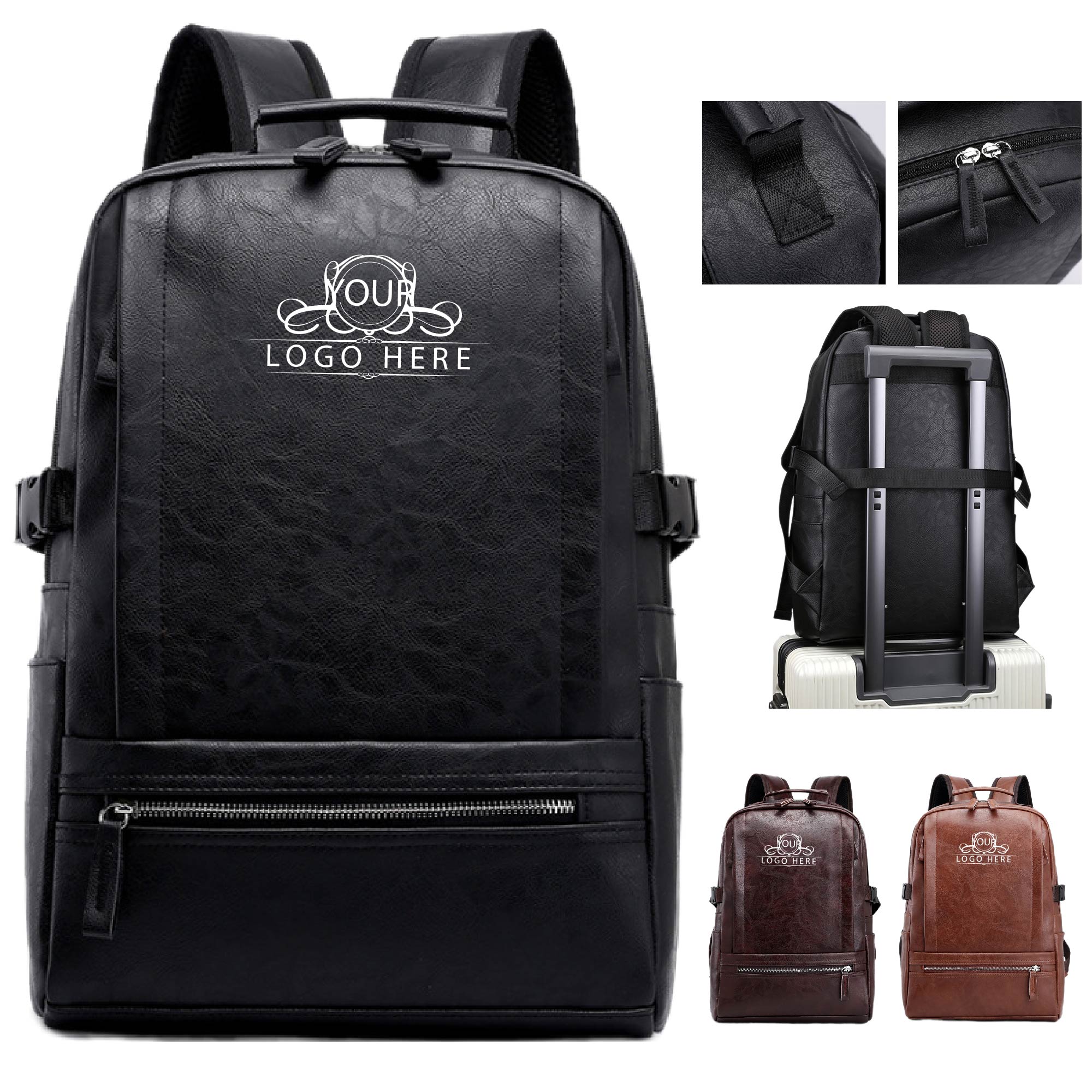 Business Leather Backpack 2