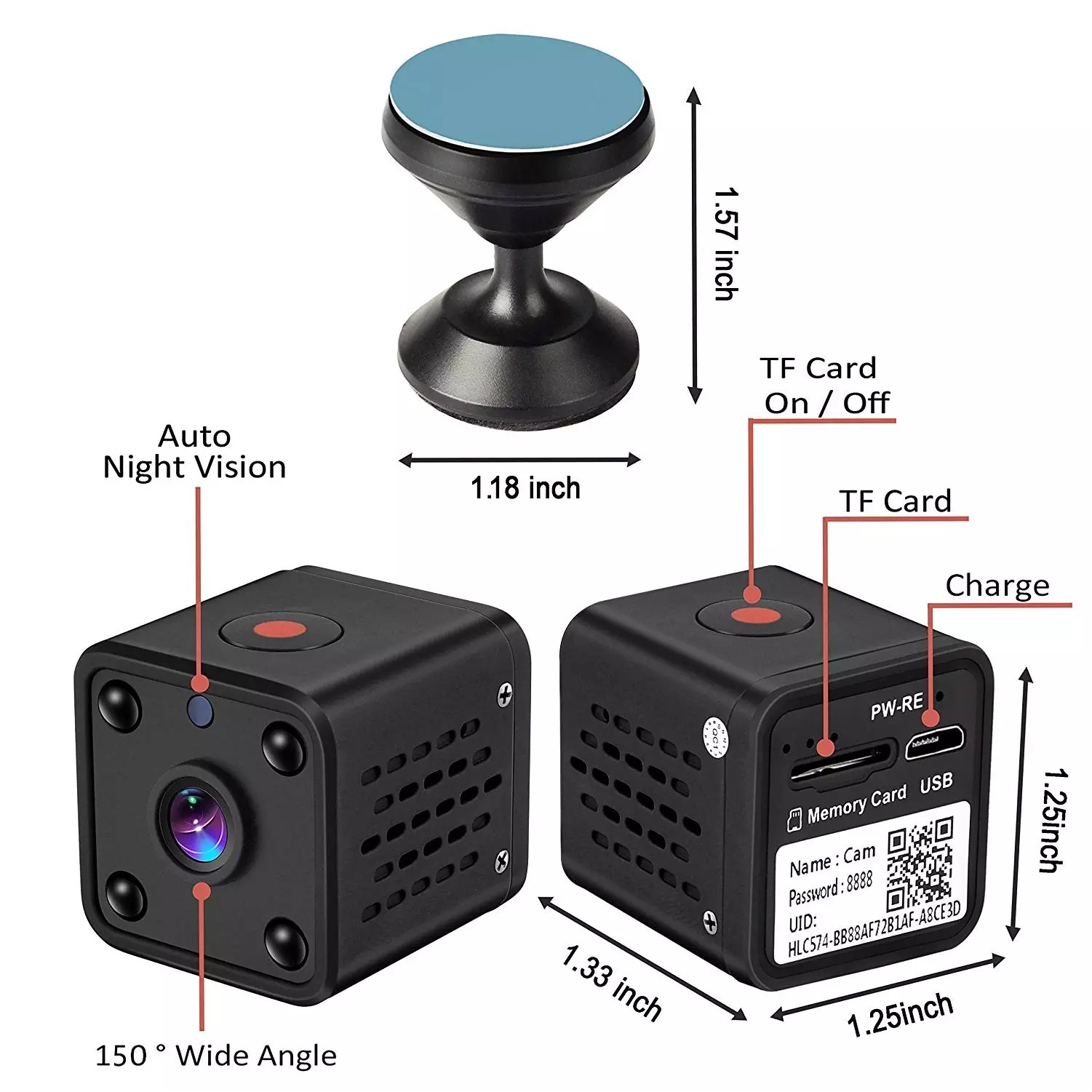 Wireless Smart Home Camera With Night Vision 2
