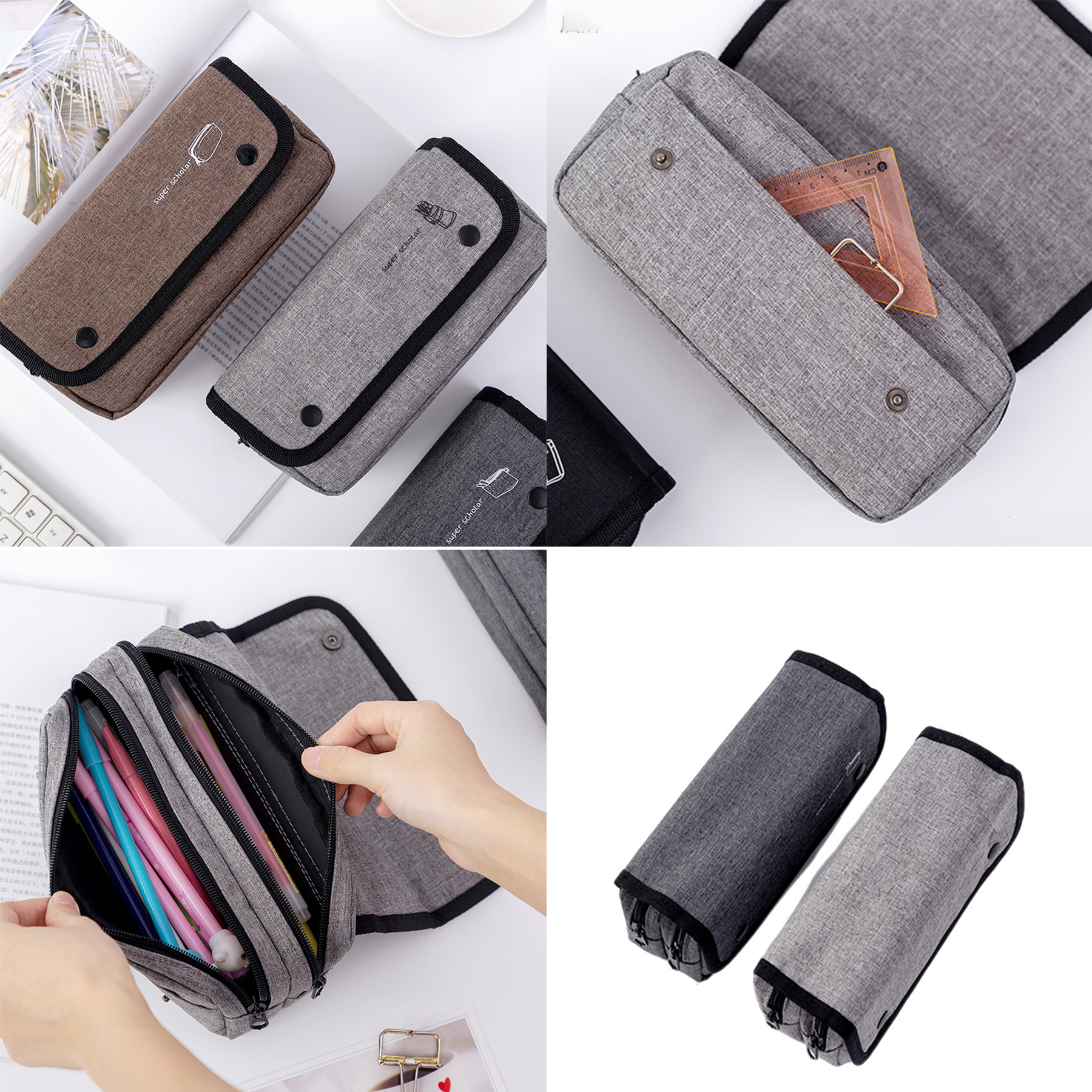 Double Layers Pencil Case 2