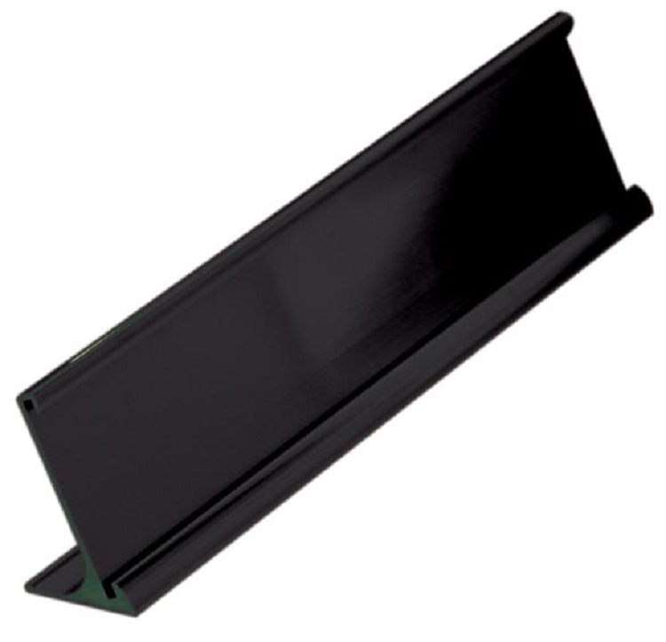 1" x 8" Desk Name Plate Holder with 1/16" slot. 3