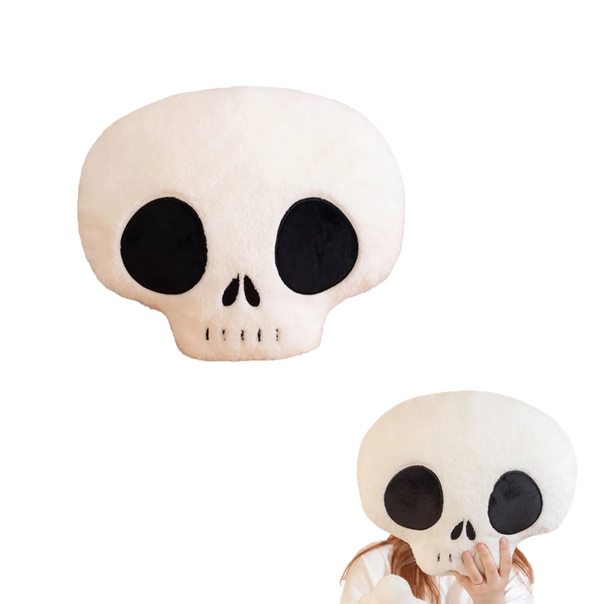 Soft PP Cotton Skull Plush Toy Halloween Doll