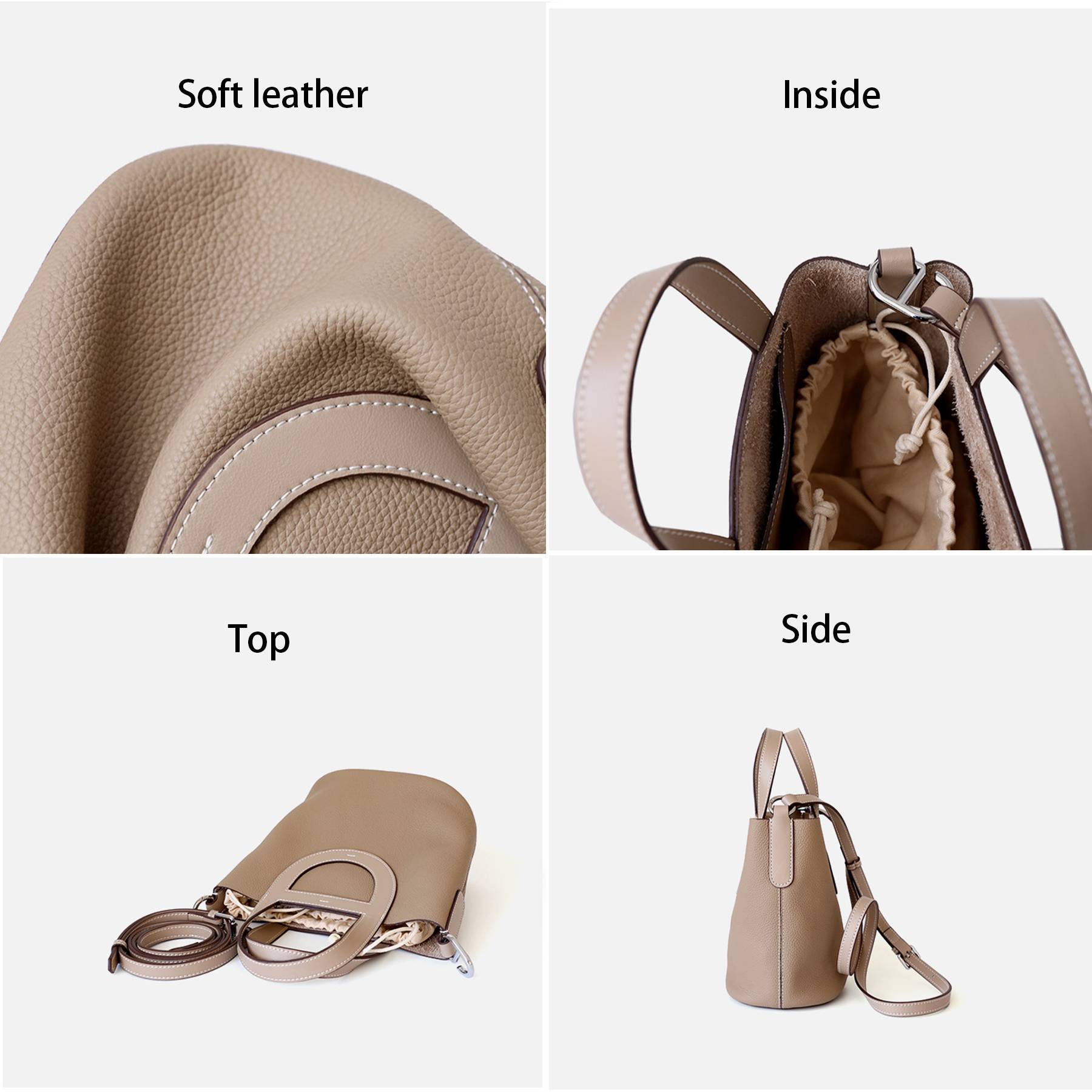 Genuine Leather Ultra-soft premium bucket bag 3