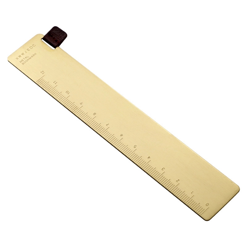 5 inches copper ruler, solid ruler bookmark 1