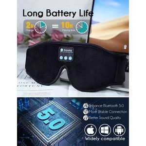 3D Wireless Music Sleeping Eye Mask 2