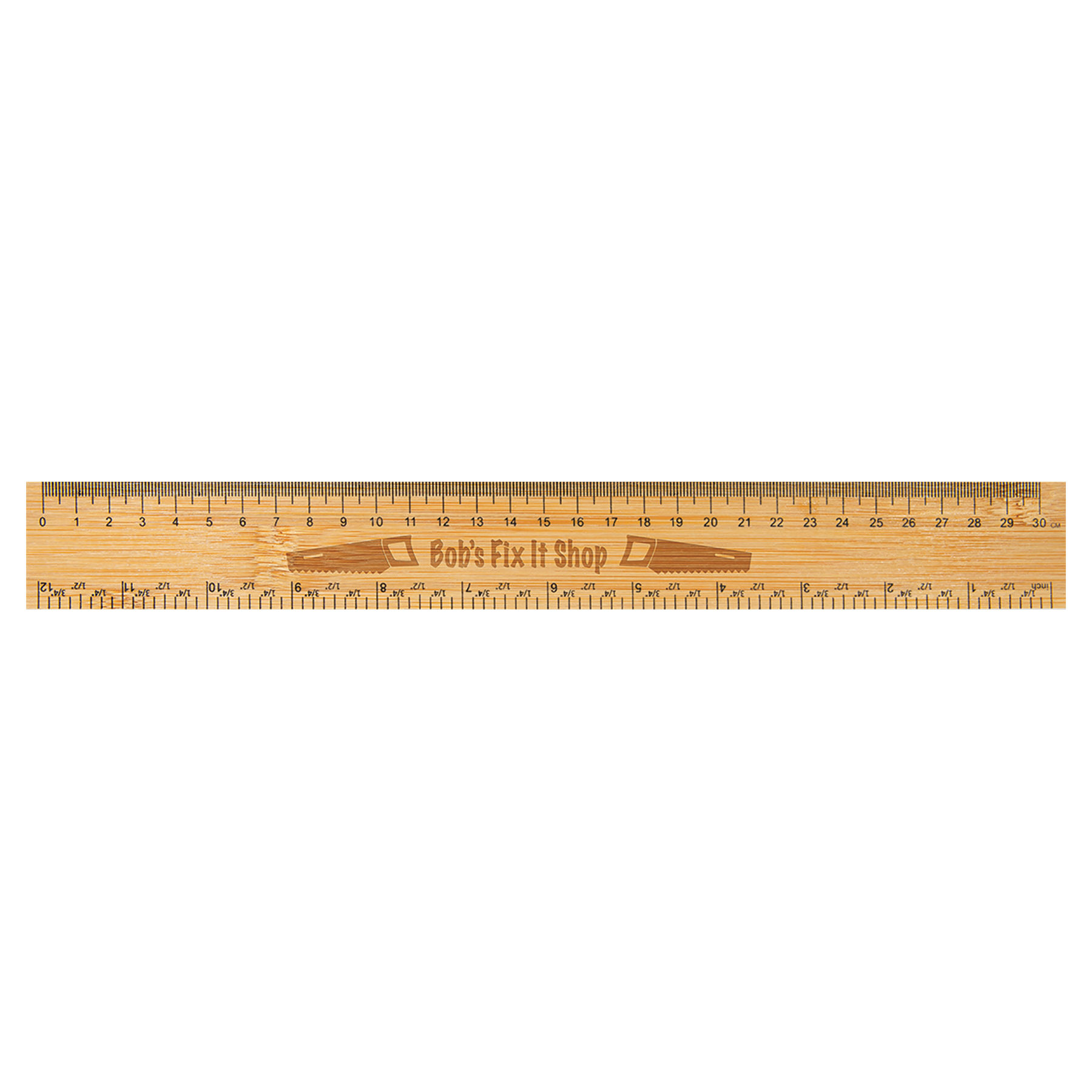 12" Bamboo Ruler 1