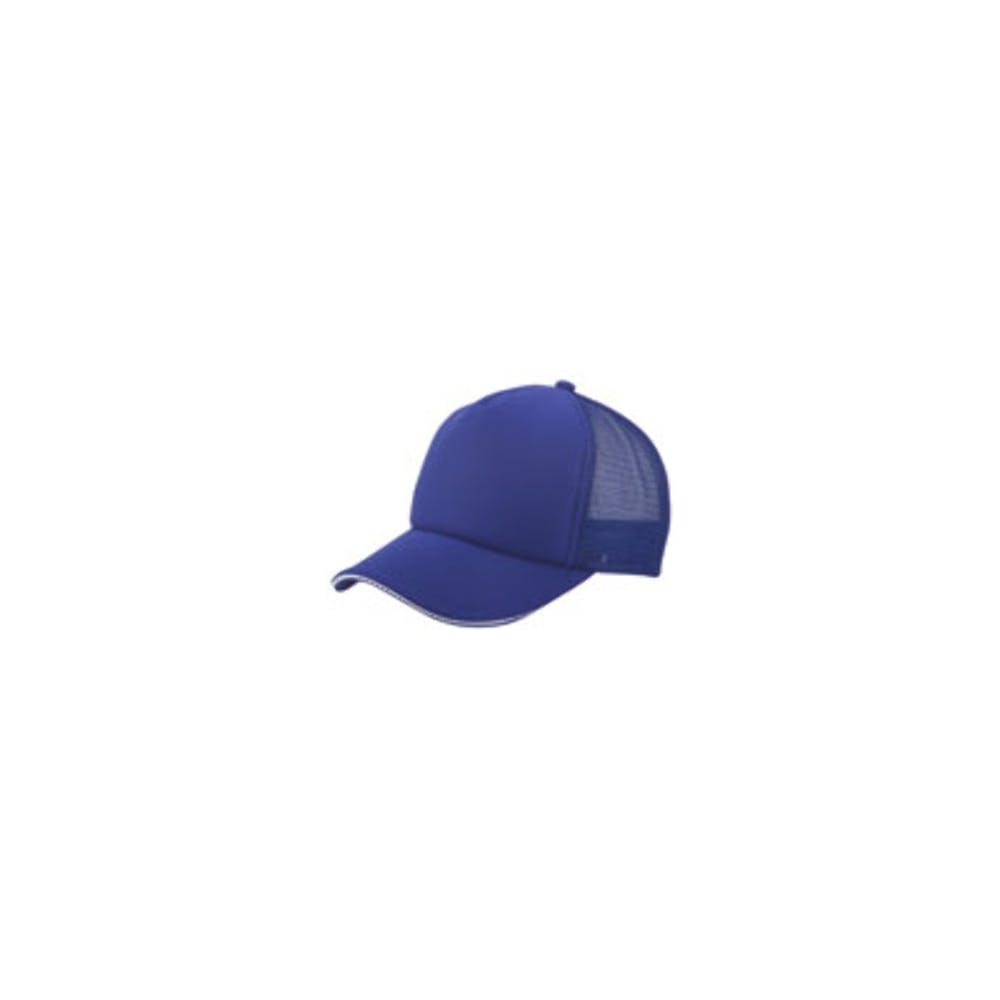 Baseball Cap - Royal Blue 5 Panel Mesh 2