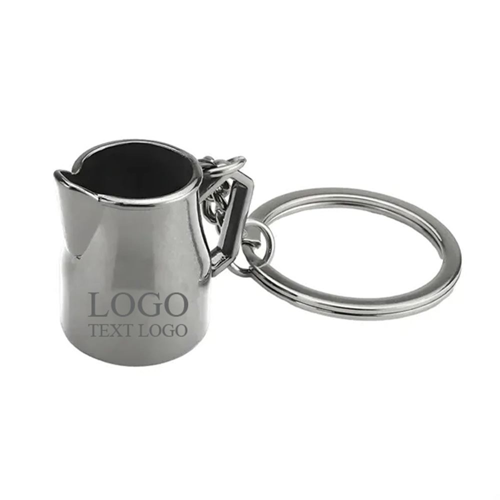Custom Alloy Coffee Cup Shape Key Chain 1