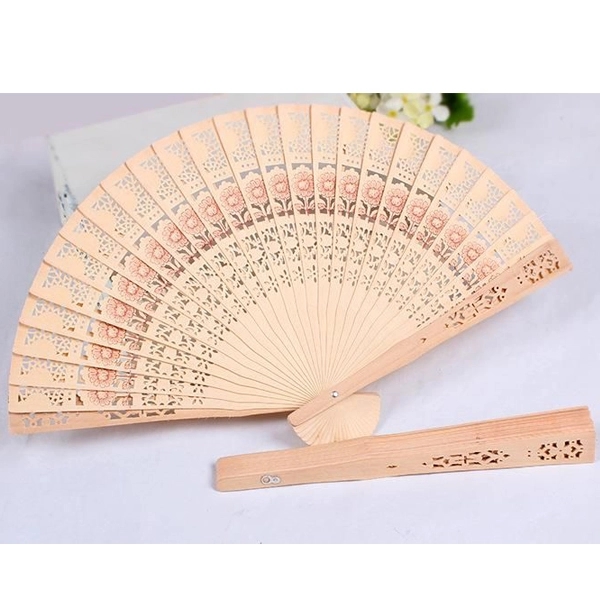 Natural Wood Fans Wedding Favors 2