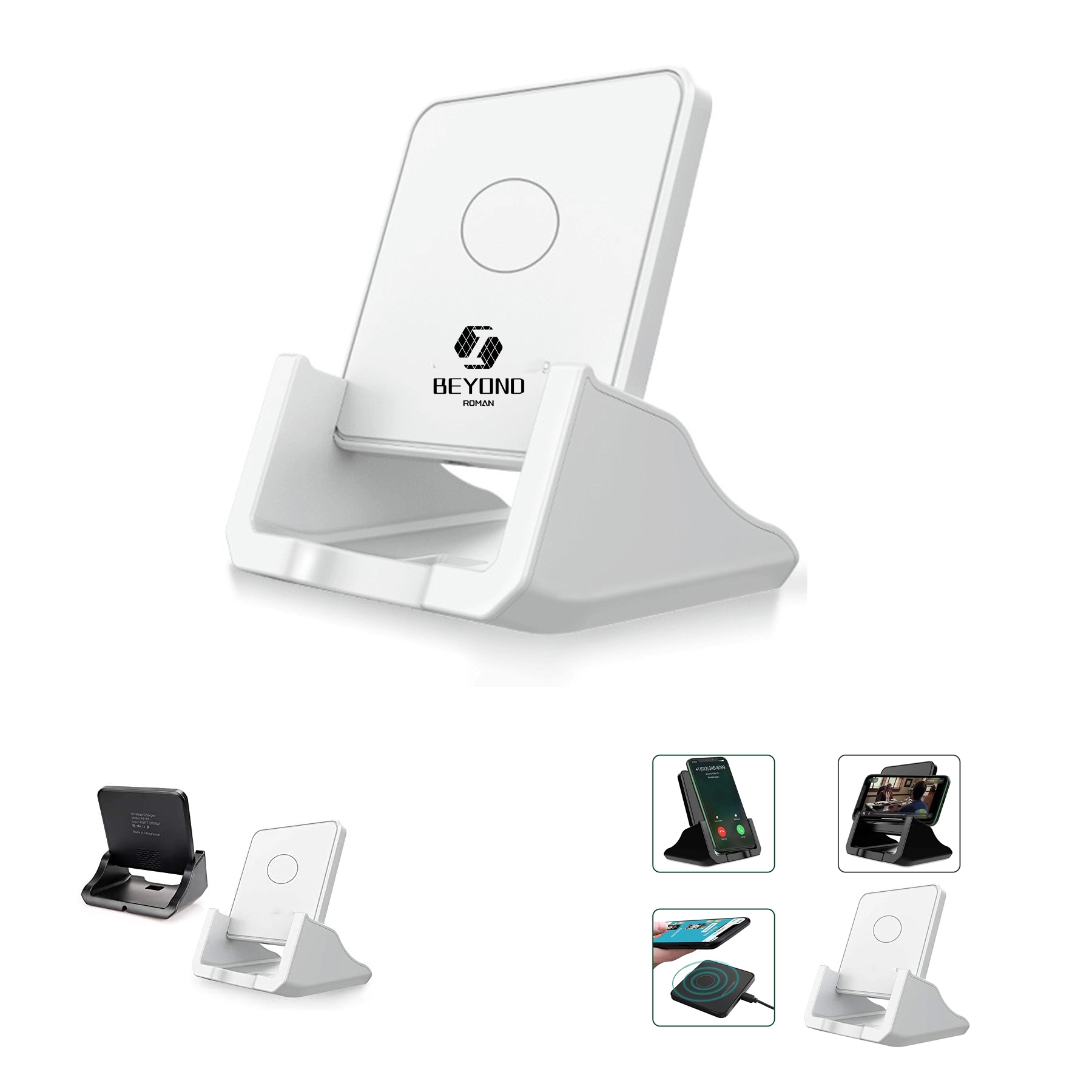 Wireless Charger With Mobile Phone Holder 2
