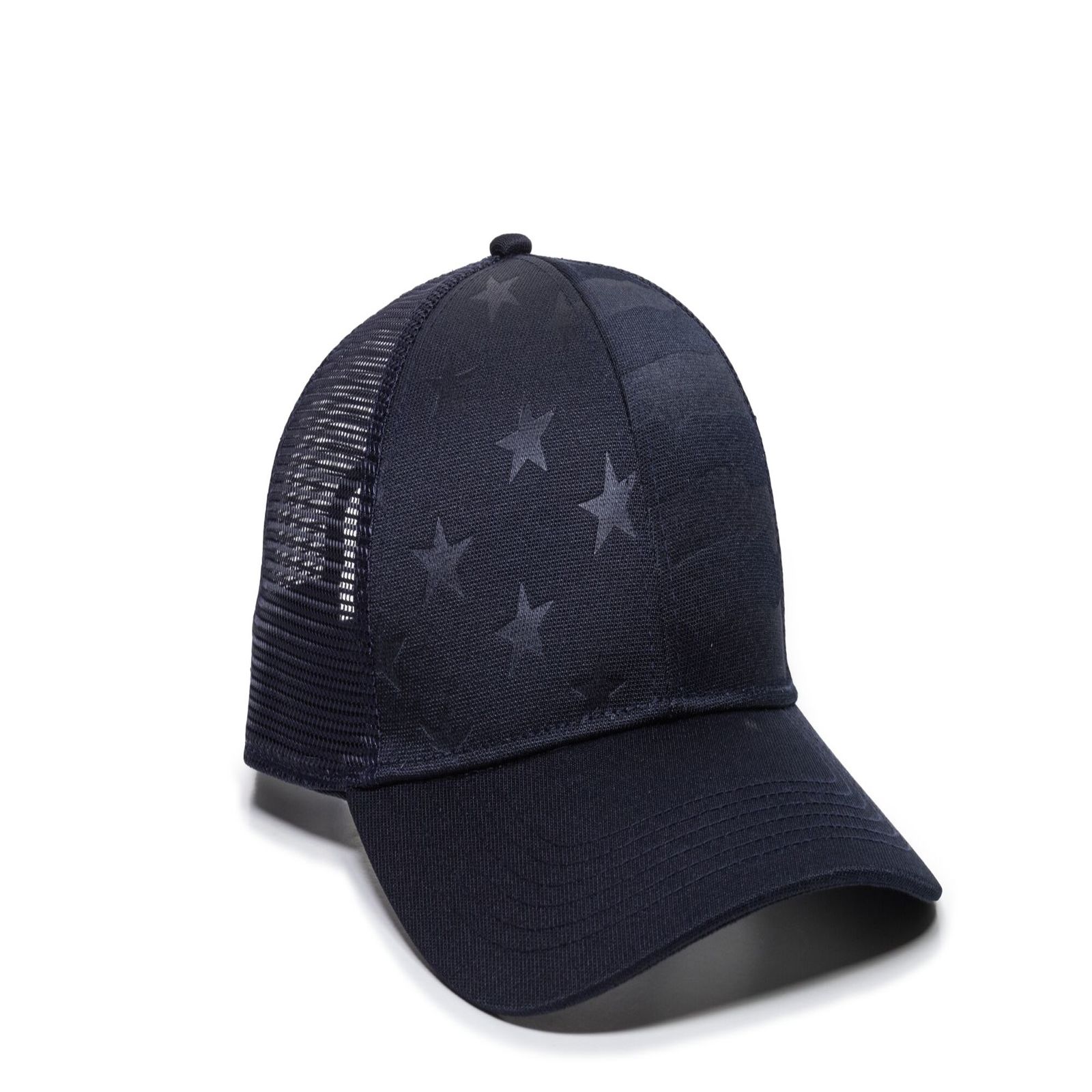 Debossed American Flag Mesh Back 2