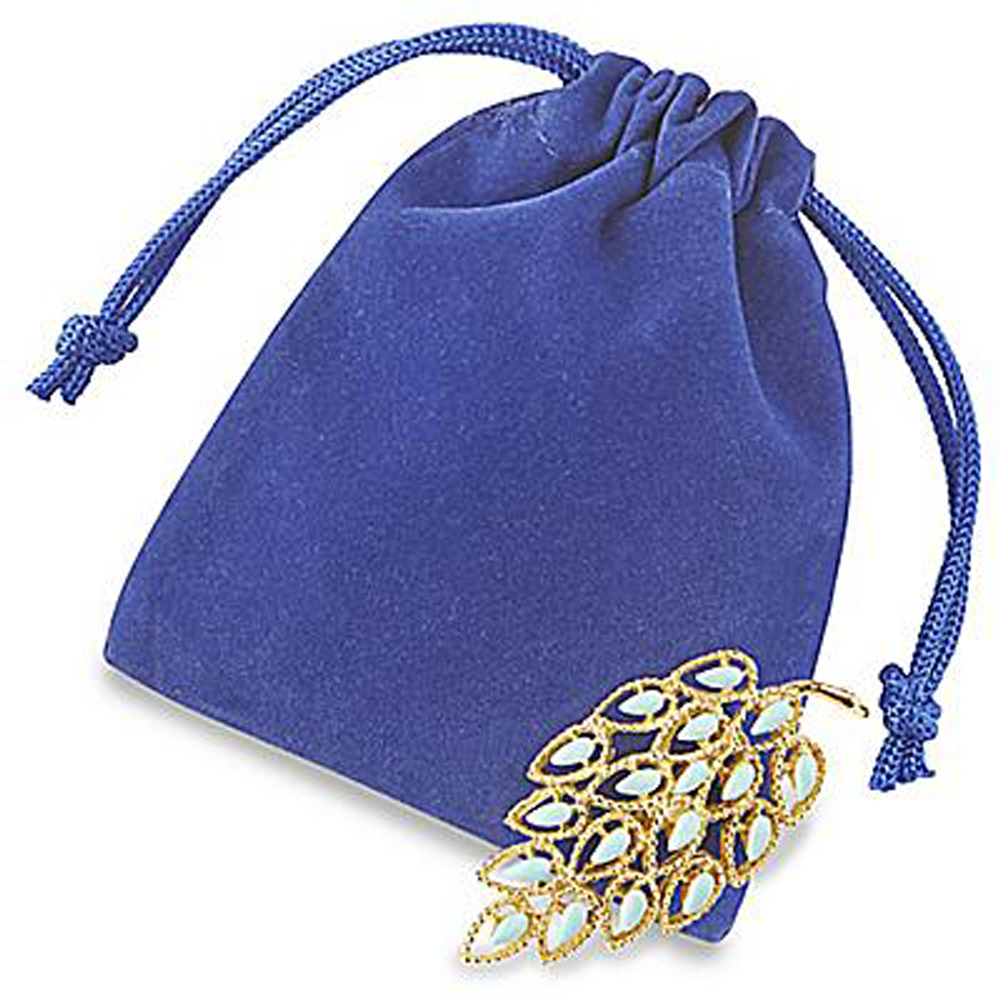 3" x 4" DELUXE VELVET DRAWSTRING POUCH. 6